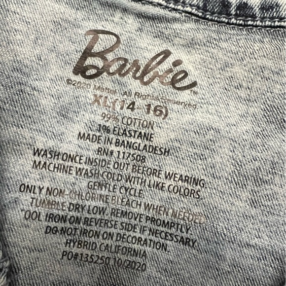 Barbie Jean Jacket- girls size 14/16 - Picture 9 of 10
